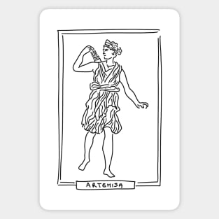 Artemisa Greek Goddess Magnet